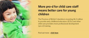 More pro-d for child care staff means better care for young children